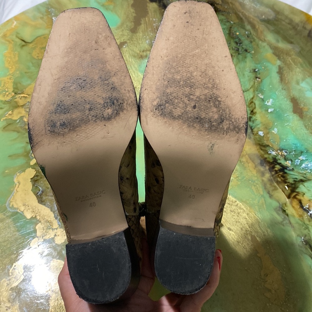 Zara Snake Embossed Booties - Picture 11 of 13
